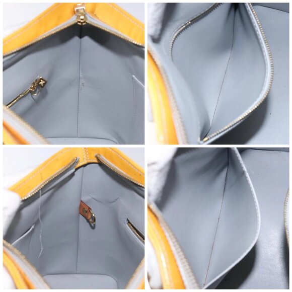 LOUIS VUITTON Monogram Vernis Houston Hand Bag Gris M91053 LV Auth 132526 - Picture 16 of 16